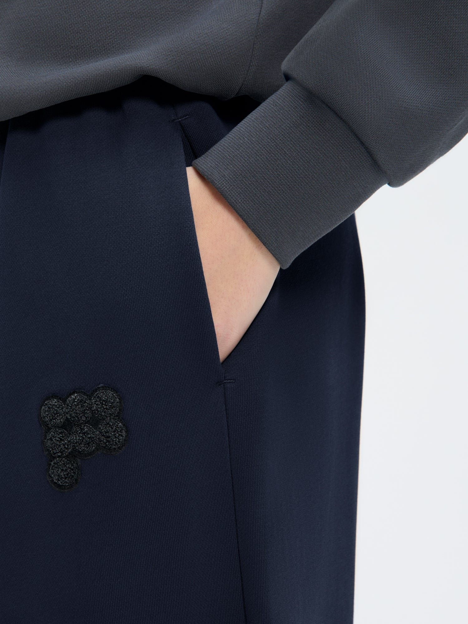 Womens Straight Leg Track Pants—Midnight Navy - Image 3