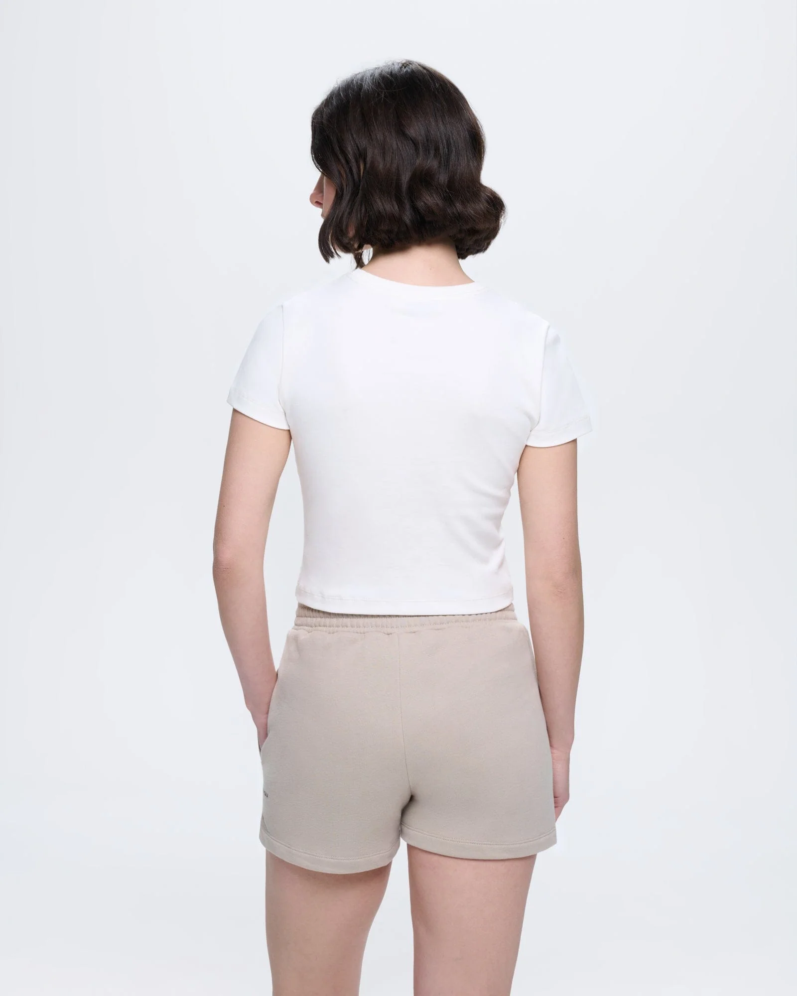 Womens Cropped T-Shirt—Off-White - Image 5