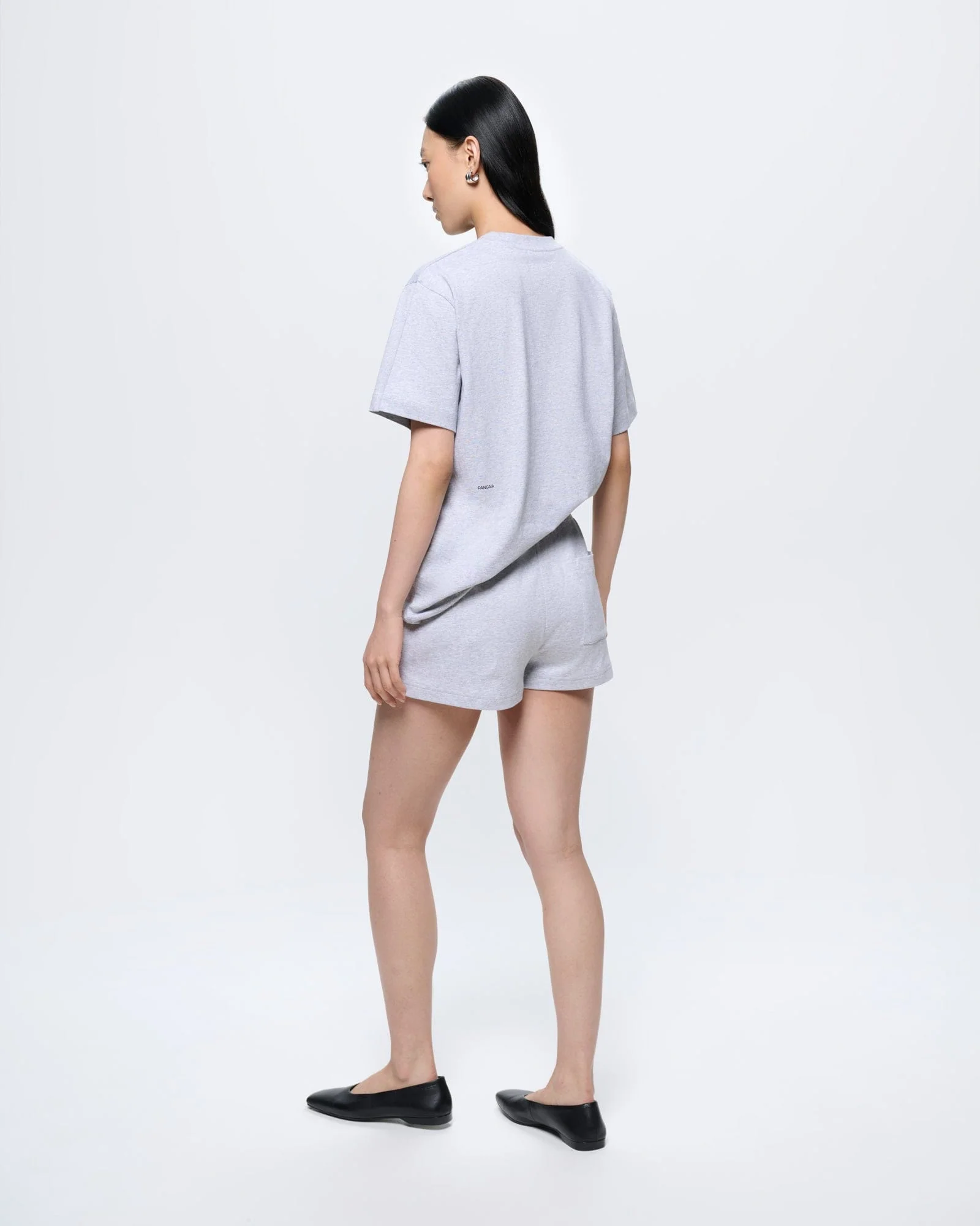 Womens Cotton Shorts—Grey Marl - Image 5