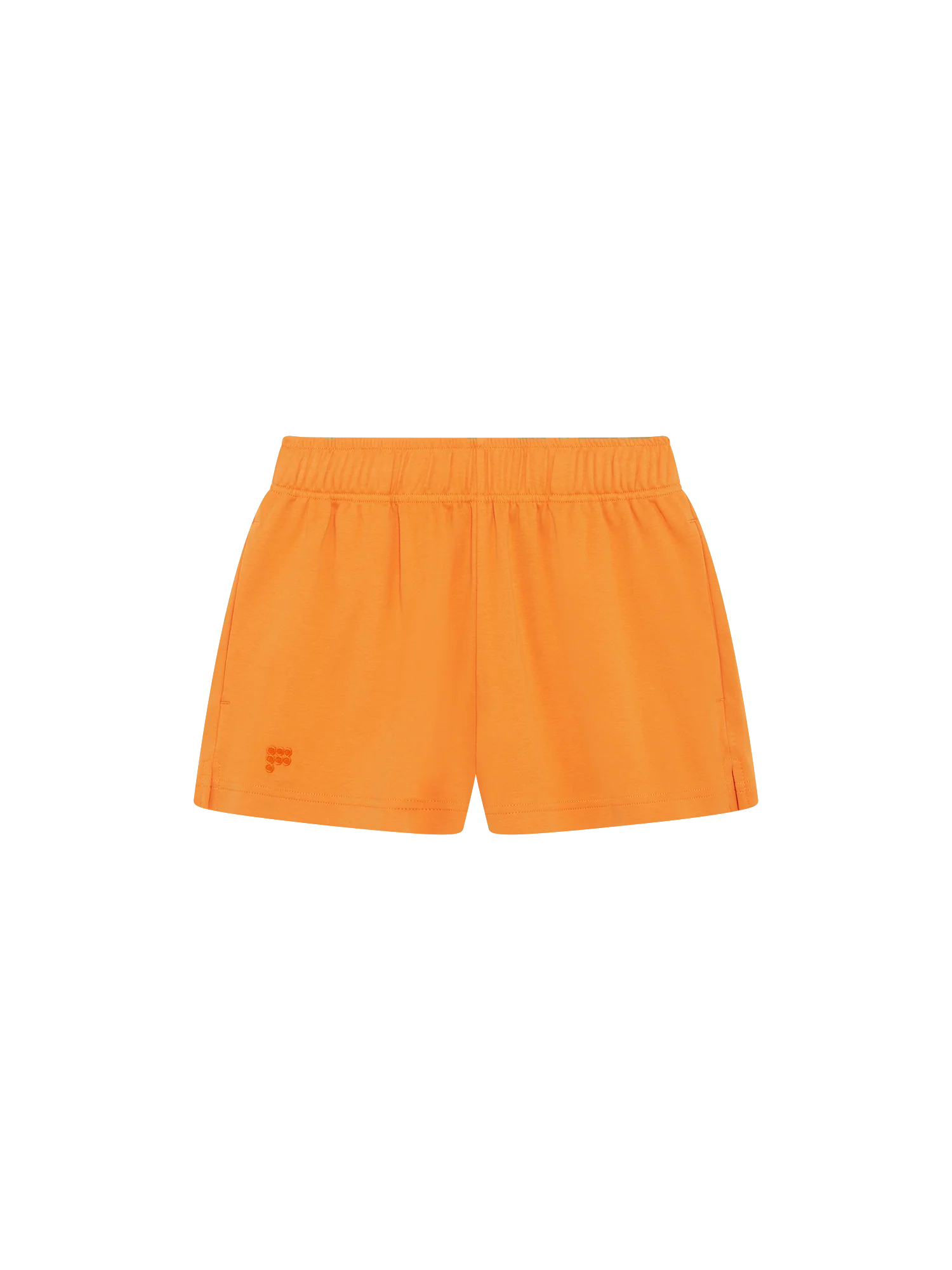 Womens Cotton Shorts—Saffron Orange - Image 2