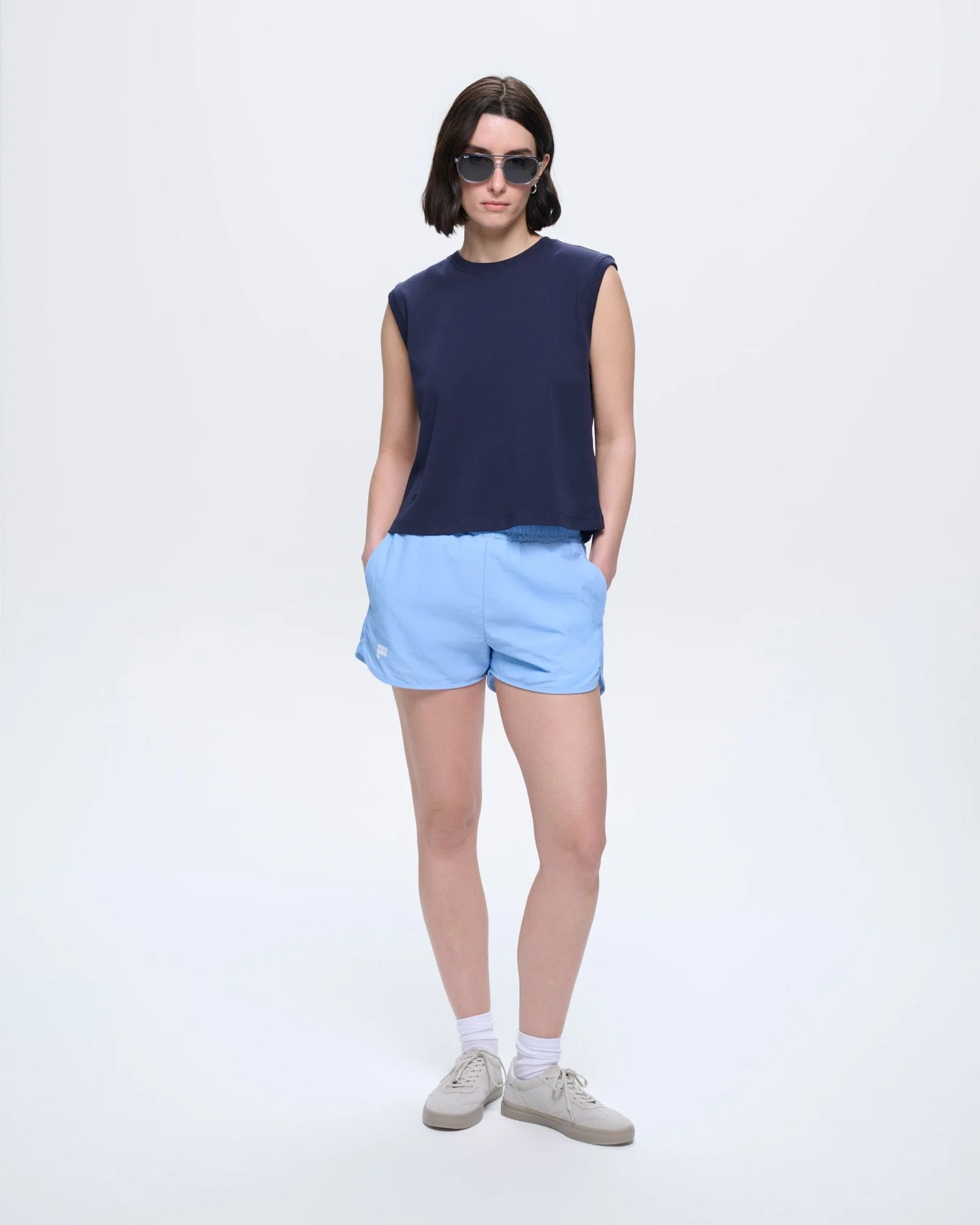 Womens Sleeveless T-Shirt—Midnight Navy - Image 3