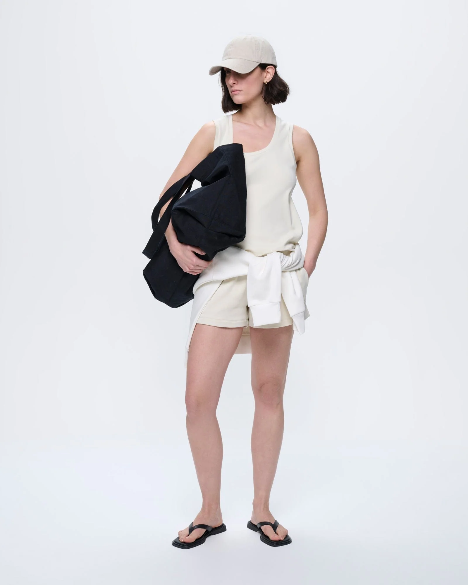 Womens Cotton Tank Top—Bone White - Image 3