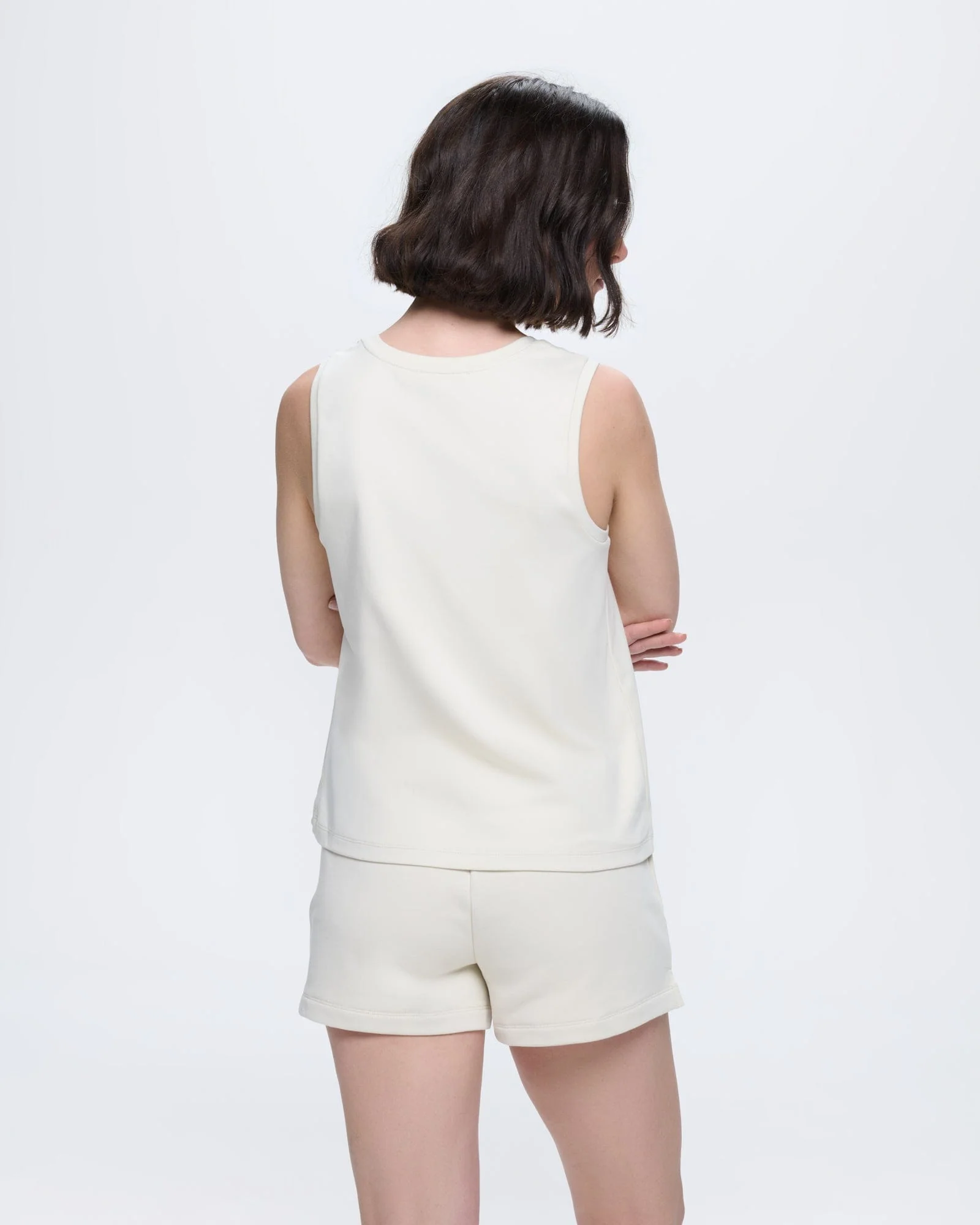 Womens Cotton Tank Top—Bone White - Image 5