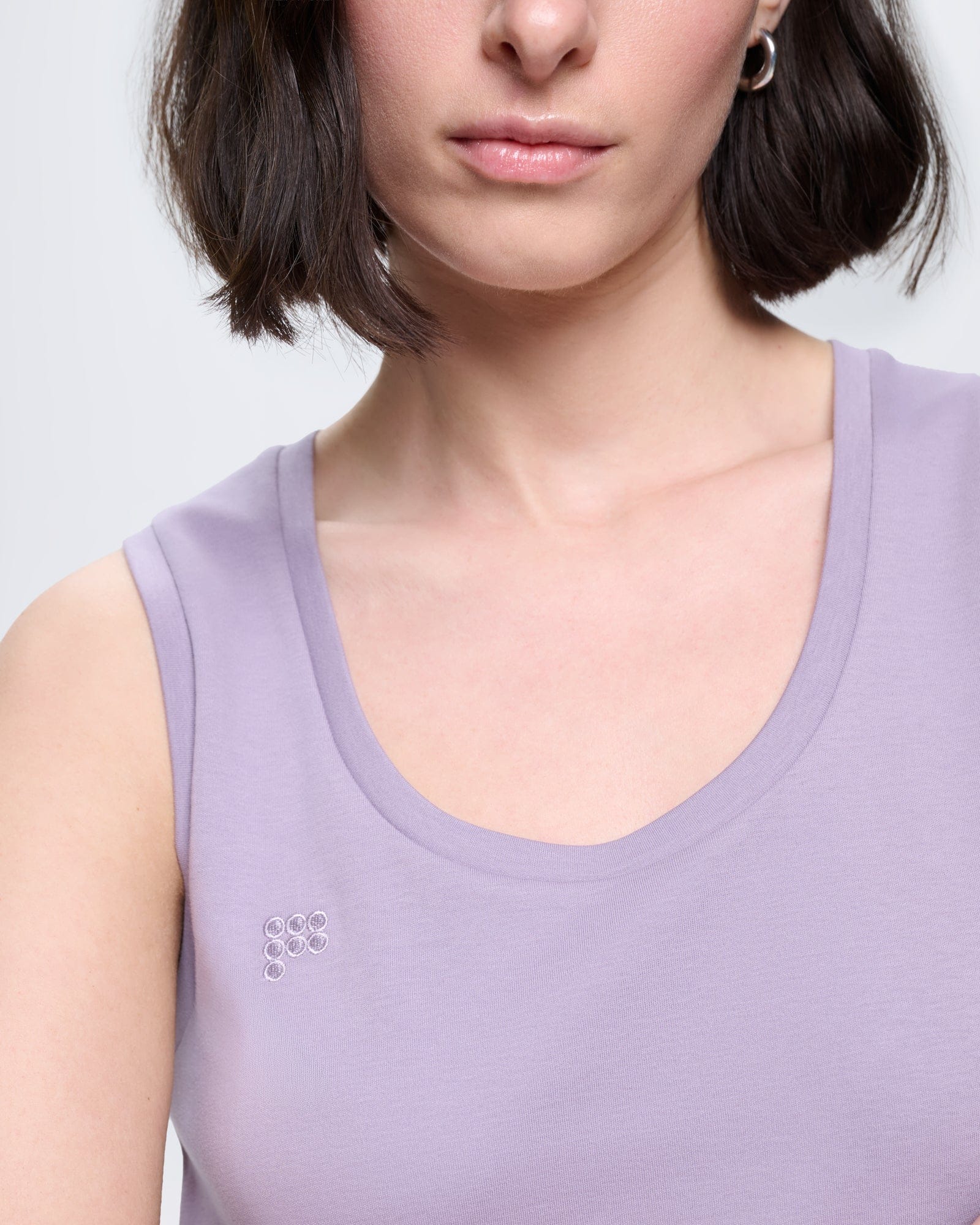 Womens Cotton Tank Top—Dusty Mauve - Image 4