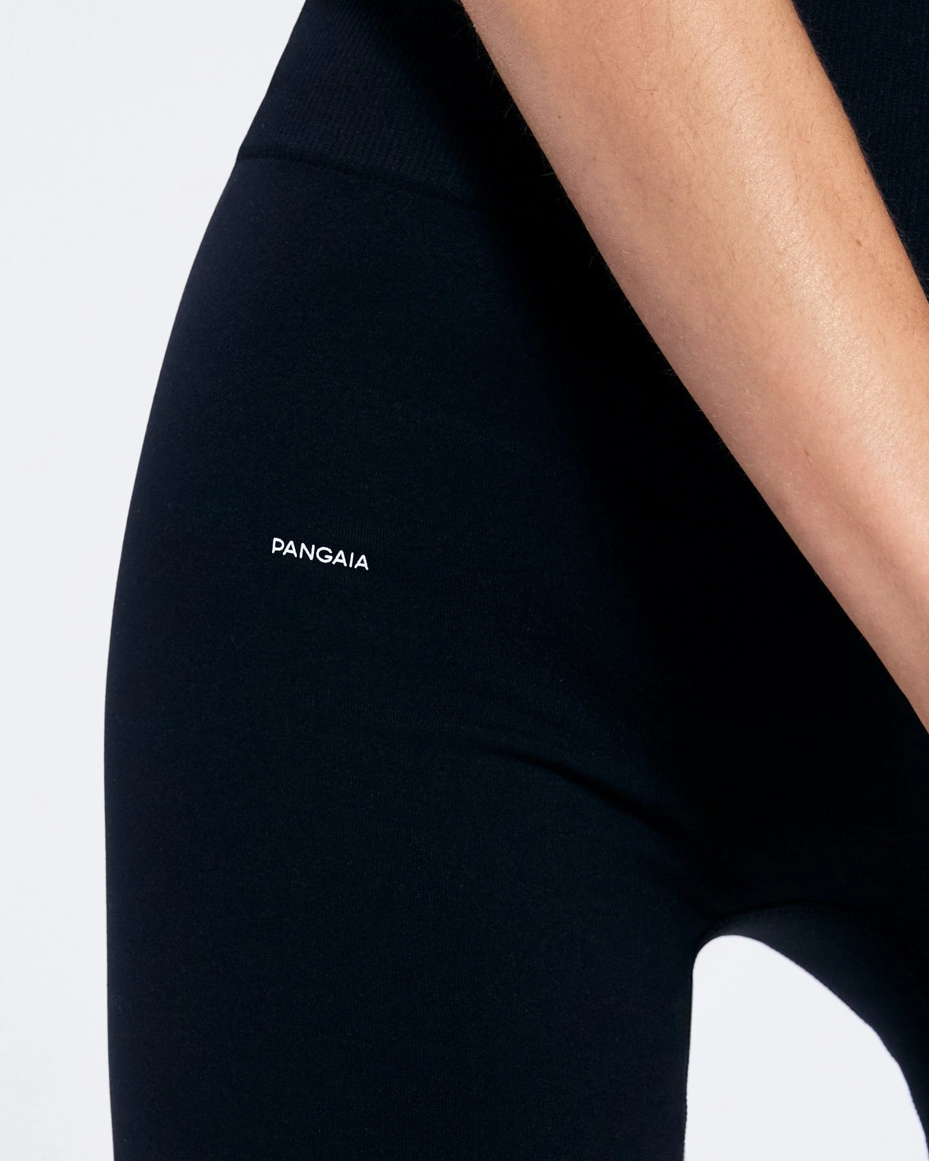 Womens 99% Bio-Based Compressive Shorts—Black - Image 6